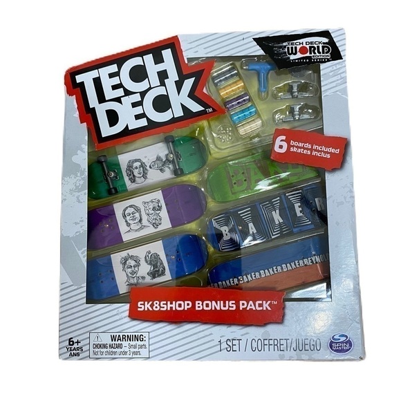 Tech Deck Sk8shop Bonus Pack Finger Skate Boards NEW Kids Toy - Picture 1 of 5